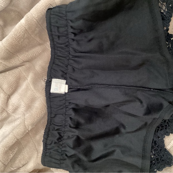 Surf Gypsy Black High Waist Crochet Shorts - Picture 4 of 8